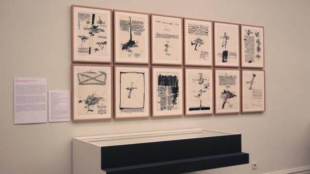 La obra gráfica de Millares dialoga con Goya en la Academia de San Fernando