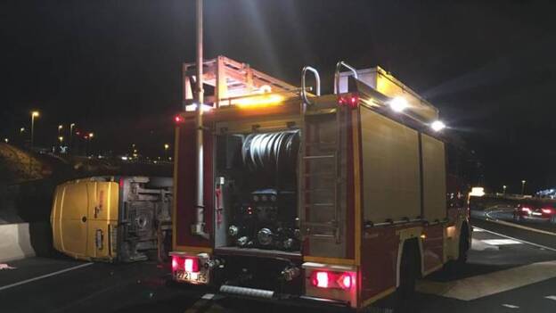 Dos heridos, uno grave, en un choque en Arrecife