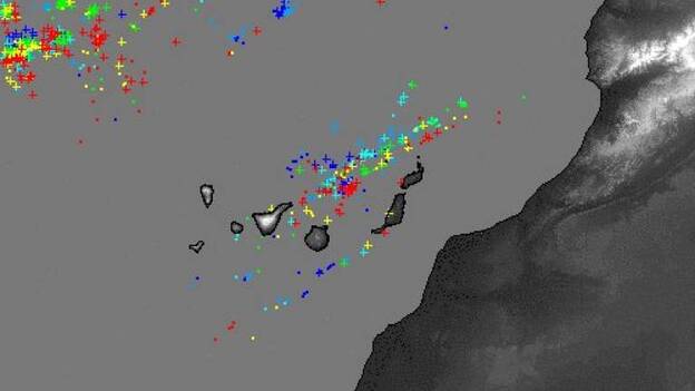 Caen 1.328 rayos en las islas