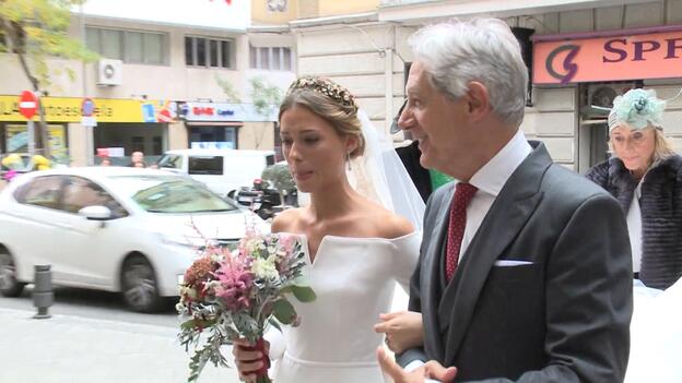 Josema Yuste, emocionado en la boda de su hija Ana