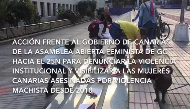 Zapatos rojos contra la violencia machista