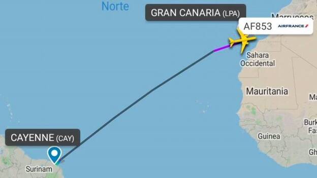 Desvían un vuelo a Gran Canaria al ponerse de parto una pasajera