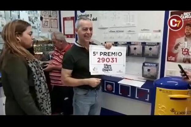 Celebración de un quinto premio en Gran Canaria