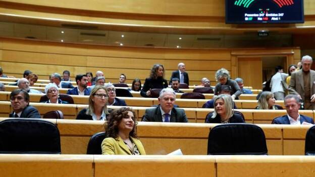 El PP tumba en el Senado la senda de déficit socialista, rechazada dos veces