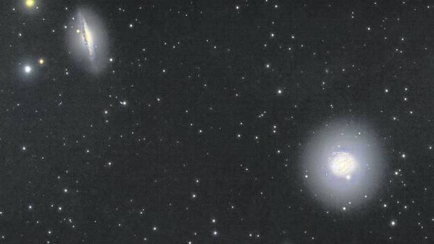 Dos galaxias, 100.000 años luz y una supernova