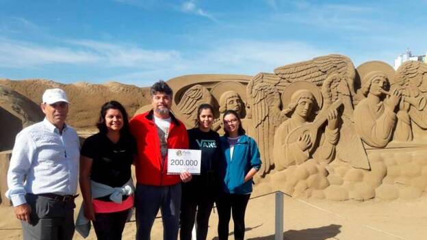 Más de 200.000 personas han visitado ya el belén de arena de Las Canteras