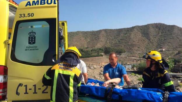 Rescatado un turista tras caer de un barranco