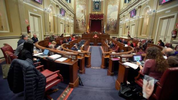 El Parlamento deplora «el desastre» del Gobierno canario en dependencia