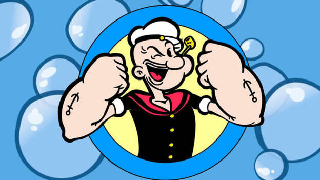 Popeye sigue sacando músculo a los 90 años de edad