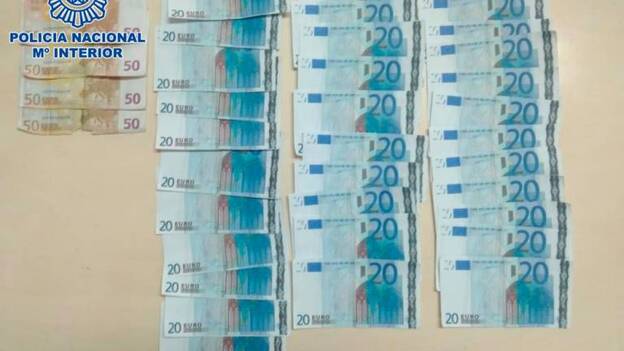 La Policía Nacional detiene a dos personas por falsificación de moneda