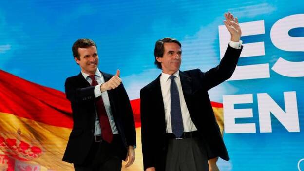 Aznar vuelve a pedir el voto para la «casa común» del PP
