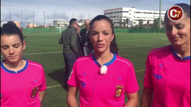 Un trío arbitral femenino en Tercera... 13 años después