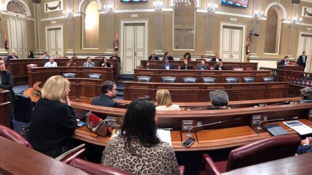 La ausencia del Gobierno altera el pleno del Parlamento y enfada a Darias