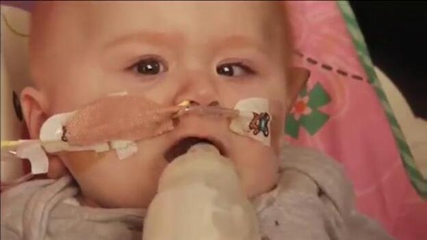 Vanellope, la bebé milagro que nació con el corazón fuera