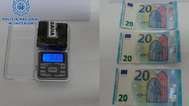 Pillado con hachís durante un control