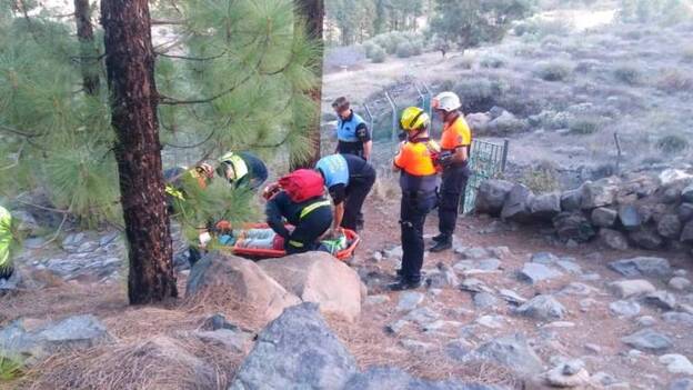 Rescatan a una senderista en Tunte