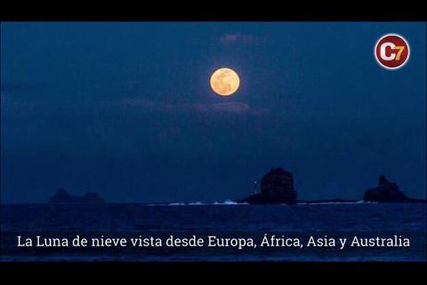 La superluna de nieve en imágenes