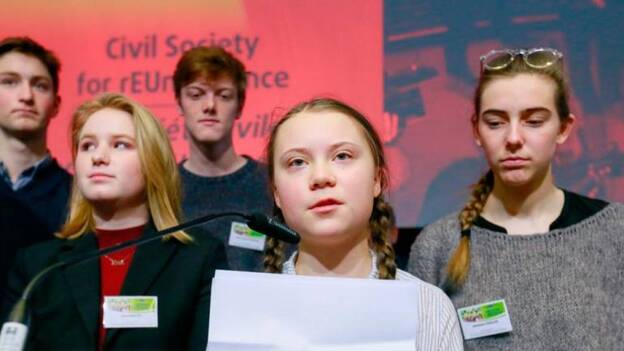 Thunberg advierte a UE de que sus metas climáticas «no son suficientes»