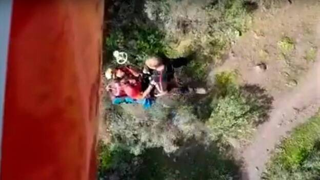 Herido tras caer por una ladera en Tejeda