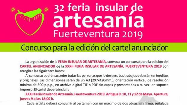 Artesanía abre las bases del Concurso del Cartel Anunciador
