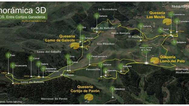 Cuatro rutas etnográficas por el paisaje