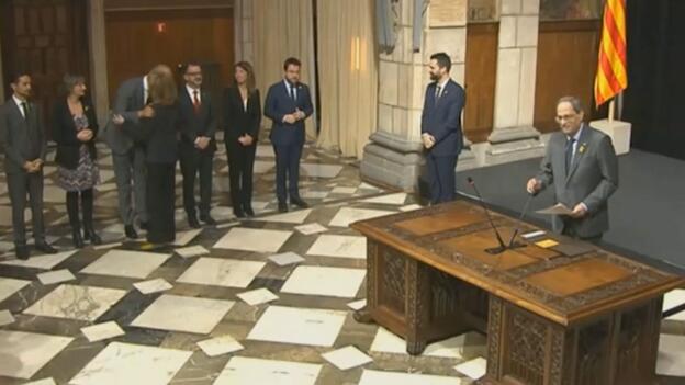 Torra desea suerte a sus nuevas conselleras