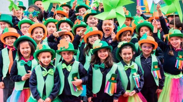 Música celta y tréboles verdes