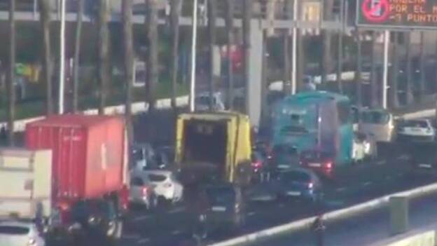 Accidente de tres coches en la autovía Marítima