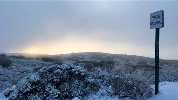 Así amanece en el Teide
