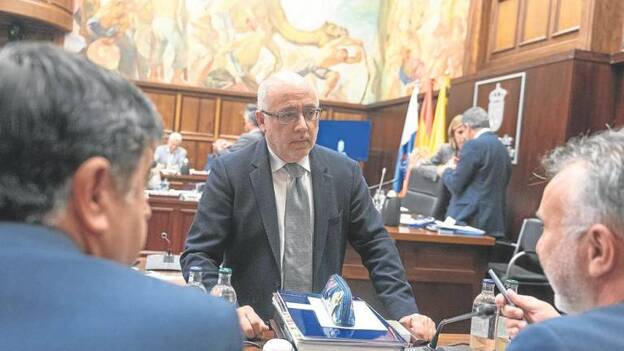 No del Cabildo a la línea eléctrica aérea de Chira-Soria