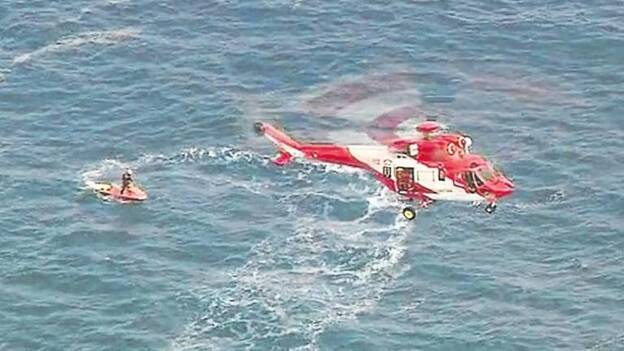 Organizan una batida para buscar al pescador caído al mar en Agaete