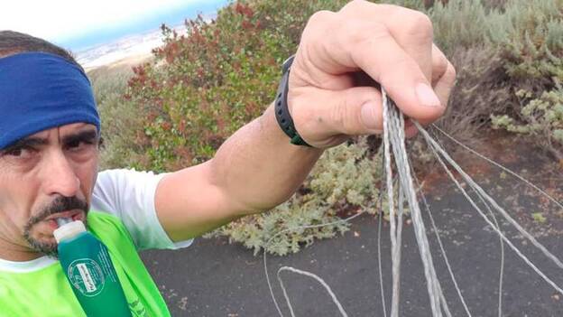 Cables de acero contra corredores de montaña