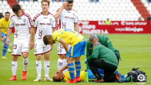 Cala, seis semanas de baja por lesión