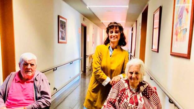 Penélope Cruz rueda en el centro de El Pino