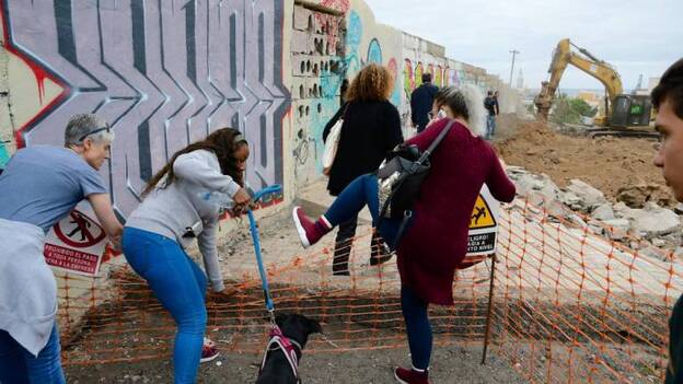 Parón vecinal al parque de la Nueva Isleta