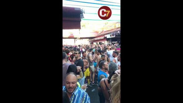 Maspalomas, arcoíris multitudinario