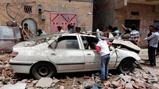 Al menos seis muertos por ataques de la coalición saudí sobre la capital de Yemen