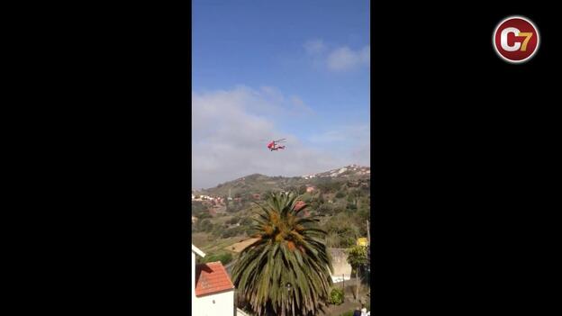 Rescatado en helicóptero tras caer ebrio a un estanque vacío