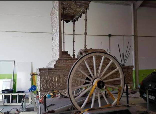 Roban el remolque de la hermandad canaria del Rocío