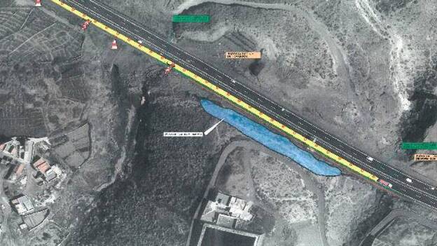 Las obras de la circunvalación cortan el tráfico en Arucas