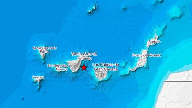 Nuevo seísmo entre Gran Canaria y Tenerife