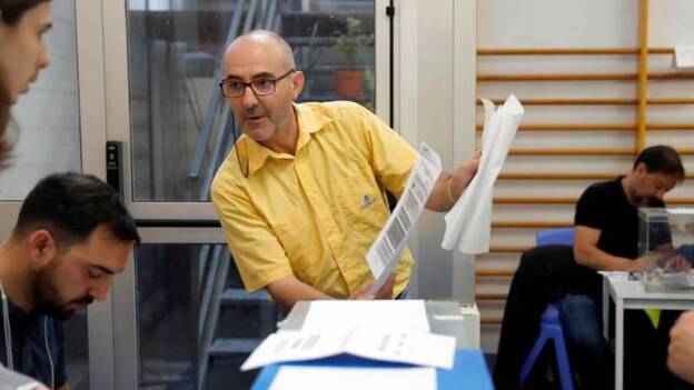 Madrugando para votar