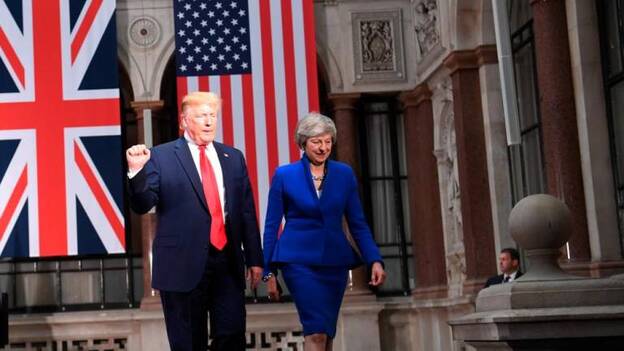 May y Trump aspiran a un pacto comercial que crea polémica en el Reino Unido