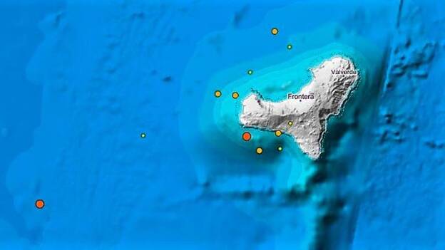 Terremoto de 3.3 al suroeste de El Hierro