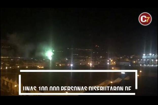 Así se vivieron los fuegos de San Juan desde La Isleta