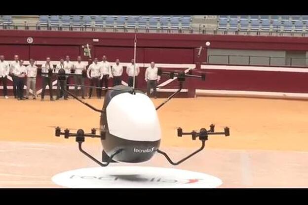 Desarrollan el primer prototipo de aerotaxi sin piloto de España
