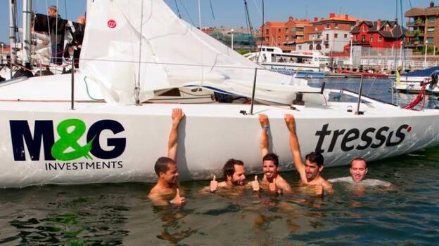 Alberto Padrón y Wichy Hernández, campeones del Mundo de J80 en Getxo