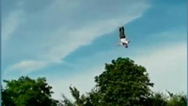 Herido mientras practicaba puenting