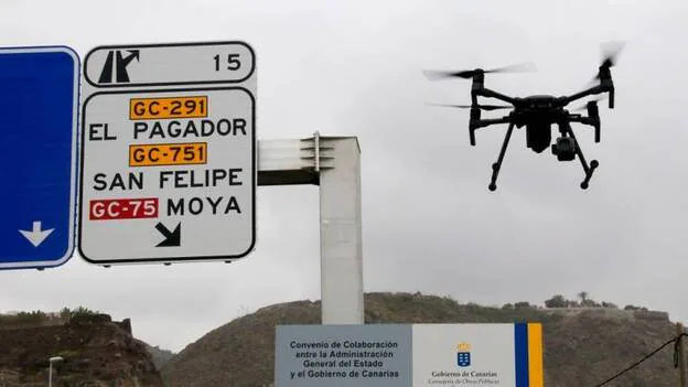 Los drones de la DGT comienzan a multar en Canarias