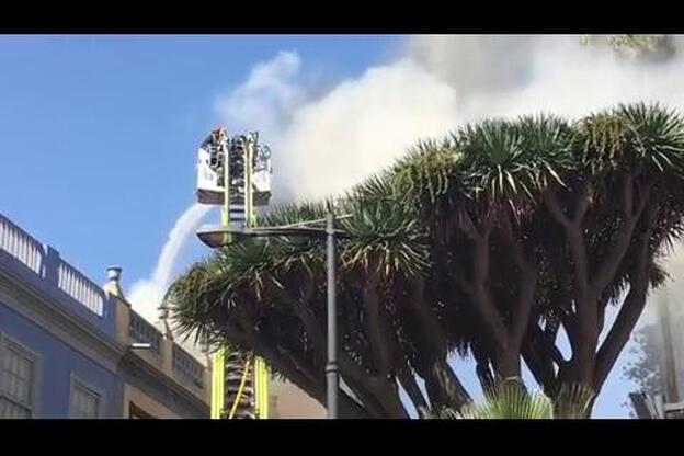 Así quedó el Ateneo de La Laguna tras el incendio
